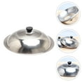 thumbnail image 6 of Tineasur Silver Round Stainless Steel Glass Visible Cooking Pot Lid for Home Users 11×11×2.6in, 6 of 6