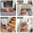 thumbnail image 6 of Red Orange Door Mat&nbsp;Indoor Outdoor Entrance, Non Slip Small Rug for Kitchen Bathroom Entryway Rug, Modern Oil Painting Art Forest Washable Doormat Floor Mat for Office Home Decor 16x24 Inch, 6 of 8