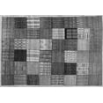 thumbnail image 1 of Ahgly Company Indoor Rectangle Checkered Gray Modern Area Rugs, 2' x 4', 1 of 1