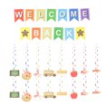 thumbnail image 1 of unbranded 1Jgo Banner Colgante De Bienvenida Multicolor Para A Clases Fiesta Y, 1 of 6