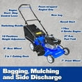 21 Inch Lawn Mower Gas Powered, 4Cycle 170cc Engine, 3in1 Push