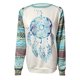 thumbnail image 4 of Camiseta de manga larga con cuello redondo para mujer a la moda, blusa suelta con estampado de verano Fridja  ghj987+4242, 4 of 5
