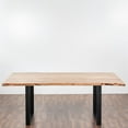 thumbnail image 2 of Pemberly Row 79" Live Edge Solid Wood Dining Table with Sled base, 2 of 8