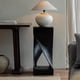 thumbnail image 4 of Mesa auxiliar con jardinera de madera maciza de estilo moderno y creativo con estacas negras y soporte for bonsáis, 4 of 6