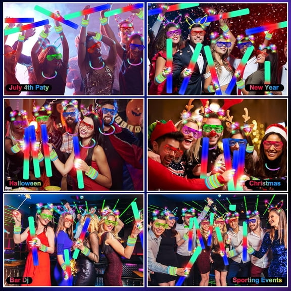 282 PCS Glow in the Dark Party Supplies