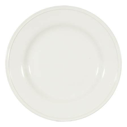 Mainstays 8in Darby White Stoneware Salad Plate