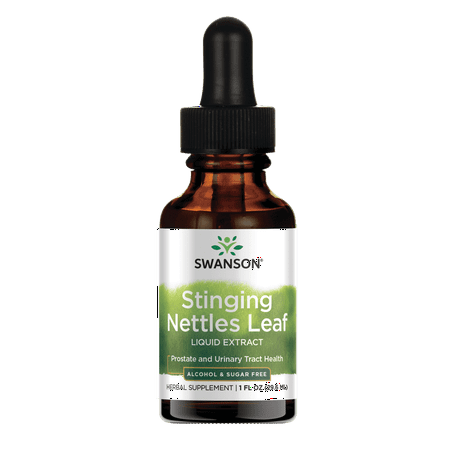 Swanson Stinging Nettles Leaf Liquid Extract Alcohol and Sugar-Free 1 fl Ounce (29.6 ml) Liquid