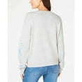 thumbnail image 5 of I-N-C Womens Embroidered Pullover Sweater, Grey, Medium, 5 of 5