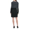 thumbnail image 2 of TOMMY HILFIGER Womens Black Sweater Long Sleeve Turtle Neck Above The Knee Wear To Work Sheath Dress XL, 2 of 3