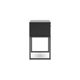 thumbnail image 3 of Benjara BM327925 Alli Nightstand - 1 Drawer - Matte Black Wood - Metal Base - 26 in., 3 of 5