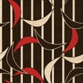 thumbnail image 1 of Ahgly Company Machine Washable Indoor Square Transitional Black Brown Area Rugs, 6' Square, 1 of 7