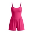 thumbnail image 7 of lcziwo Women's Summer Romper Adjustable Strap Athletic Workout Tennis Golf Rompers Hot Pink XXL, 7 of 7