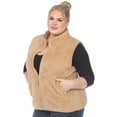thumbnail image 2 of White Mark Women's Zip Up Sherpa Vest, 2 of 6
