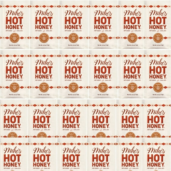 Hot Honey 0.75 oz Pack – 24 Squeeze Packs | Spicy & Sweet | 100% Real Honey | Gluten-Free & Paleo | Perfect for Pizza, Chicken, BBQ, Snacks & More