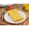 thumbnail image 2 of Fennco Styles Dobby Border Woven Cotton Table Cloth Napkins 18" W x 18" L, Set of 4 - Yellow Dinner Napkins for Home, Dining Table Décor, Family Gathering, Banquets and Special, 2 of 5