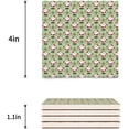 thumbnail image 3 of FMSHPON Merry Christmas Set of 6 Coaster for Drinks, Absorbent Ceramic Stone Coasters Cup Mat with Cork Base for Home Kitchen Room Coffee Table Bar Decor, 3 of 4