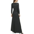 thumbnail image 2 of DKNY Womens V-Neck Long Evening Dress, 2 of 2