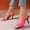 Pink, variant on Viluyesy Womens Low Heeled Sandals, Open Toe Slingback Comfortable Ladies Wedding Party Shoes Pink