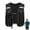 Black, variant on Running Vest Phone Holder, Reflective Running Chest Pack, Adjustable Chest Straps Running Hydration Vest, Lightweight Reflective Hydration Backpack for Men & Women - Black