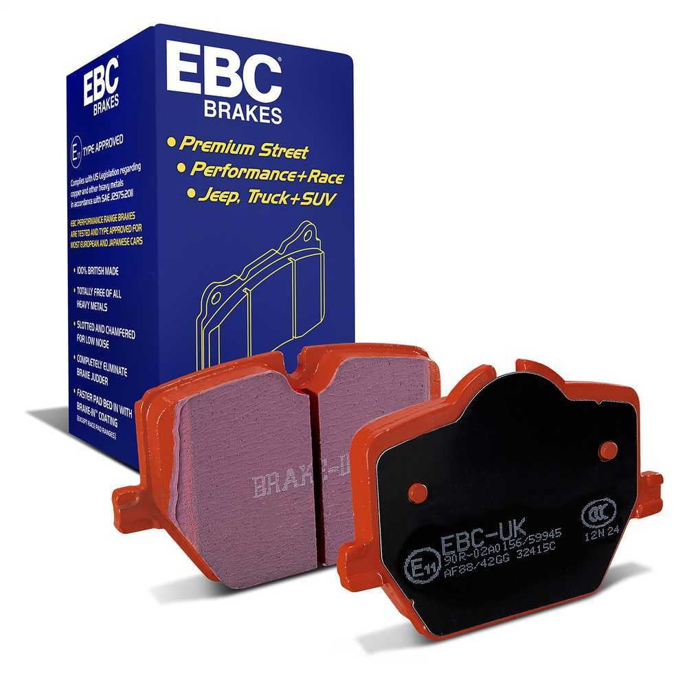 EBC Brakes DP32415C Redstuff Ceramic Low Dust Brake Pads, FMSI Pad No. D2220 Vented 345mm Dia. 64mm