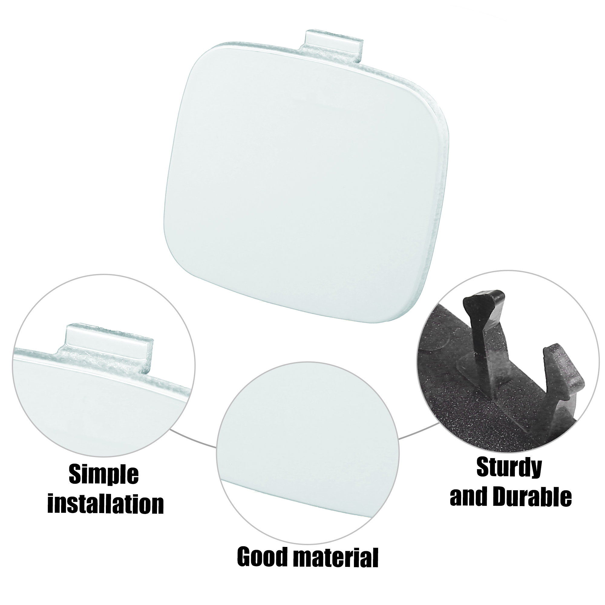 Unique Bargains Car Rear Bumper Tow Hook Cap Cover for Volvo S60 Bright White