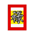 thumbnail image 1 of Phnom Penh Phure Police Décoration Image Affichage Art Cadre Photo Rouge, 1 of 4