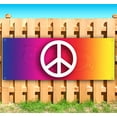 thumbnail image 1 of Peace Sign 13 oz Vinyl Banner With Metal Grommets, 1 of 4