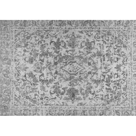Ahgly Company Indoor Rectangle Persian Gray Traditional Area Rugs, 8' x 10'