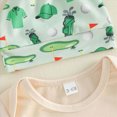 thumbnail image 6 of Kaprioy Boys Summer Outfits Baby Boy Outfit Outdoor Fishing Short Sleeve Romper Shirt Tops Pants Hat Cute Outfits Set, 6 of 8