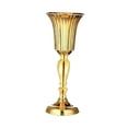 thumbnail image 3 of Jarrón de flores elegante de lujo de metal para centro de mesa, jarrón para centro de mesa de boda, dorado para hotel, hogar, aniversario, oficina, L, 3 of 8