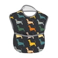 thumbnail image 2 of Hirioo Plaid Dachshund for Baby Waterproof Pocket Bib Adjustable Closed for Babies Toddlers with Large Pocket 6-24Months, 2 of 8
