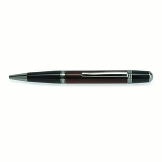 WoodRiver - 7 mm Slim Style Solid Clip Ballpoint Pen Kit - Black Titanium