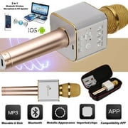 Q9 Home/KTV Handheld Wireless bl uetooth Karaoke Microphone Mic USB Speaker