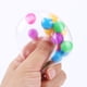 thumbnail image 3 of Bolas sensoriales de arcoíris para ejercicio de manos, bola suave para aliviar la ansiedad con cuentas, 3 of 6