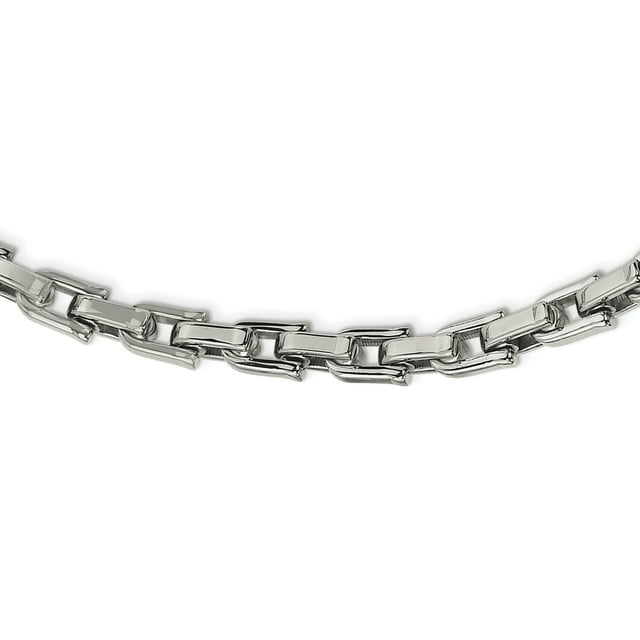 Stainless Steel 20 Inch Link Necklace Pendant Charm Chain Fancy