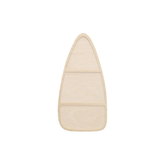 Welled Wood Surface, With Boat Shaped, 11" X 7", For Wooden Trays, Crafts And Decorations, Welled Center For Resin Design Or Paint - Decoupage, Engraving, Wood Burning