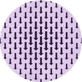 thumbnail image 1 of Ahgly Company Machine Washable Indoor Square Transitional Purple Flower Purple Area Rugs, 3' Square, 1 of 7