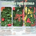 thumbnail image 6 of 6ft Green Pop-Up Christmas Tree with 150 Warm White LED Lights, Red Bow, Ribbons, Gold & Red Balls – Fully Decorated & Easy Setup, 6 of 8