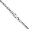 thumbnail image 3 of Auriga Fine Jewelry 14K White Gold 1.8mm Spiga Chain Necklace for Women 24", 3 of 4