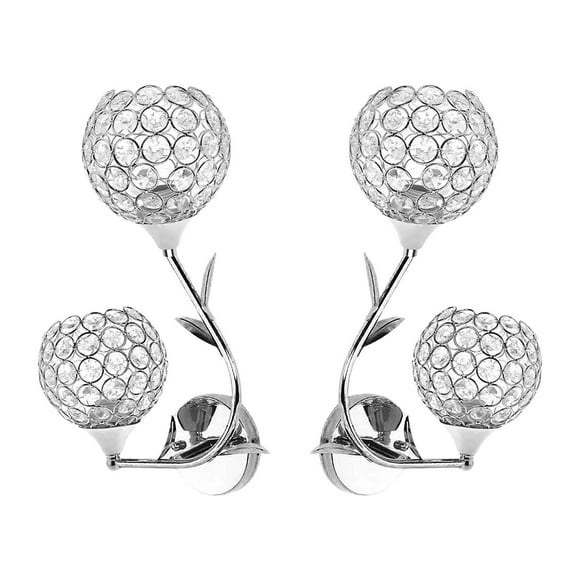 Xuanheng 2 Pieces wall of crystal Lamp Sconce Light E26 E27 Bedrooms Stairs Decor