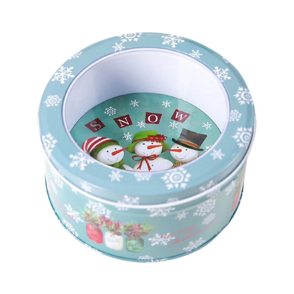 Christmas Cookie Tins Decorative Candy Tins Metal Tins with Lids