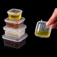 thumbnail image 6 of 50 Pcs Square Condiment Containers with Lids, One Size Disposable Sauce Cups for Takeout, Travel, and Parties, Leak Proof and BPA Free, 6 of 9