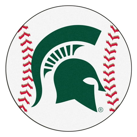4530 Fanmats College NCAA Michigan State University 27 Inch diameter Nylon Face durable Non-skid chromojet-printed washable Baseball Mat