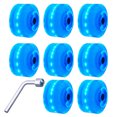 thumbnail image 1 of Bangcool Roller Skate Wheel Decorative 8PCS Light up Quad Skate Wheel Skating Accessories, 1 of 10