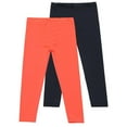 thumbnail image 1 of QIPOPIQ Girls' Solid Color Legging Pant 2-Pack Clearance, 1 of 2
