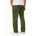 thumbnail image 6 of Mens Joggers Open Bottom Lounge Fleece Pants Casual Cargo Joggers Sweatpants with Packets, 6 of 9