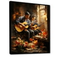 thumbnail image 2 of Designart "Mariachi Serenade By A Mexican Singer" Mexican Art Floater Framed Wall Art Living Room, 2 of 5