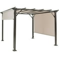 thumbnail image 6 of Gymax 10' X 10' Pergola Kit Metal Frame Gazebo &Canopy Cover Patio Furniture Shelter, 6 of 10