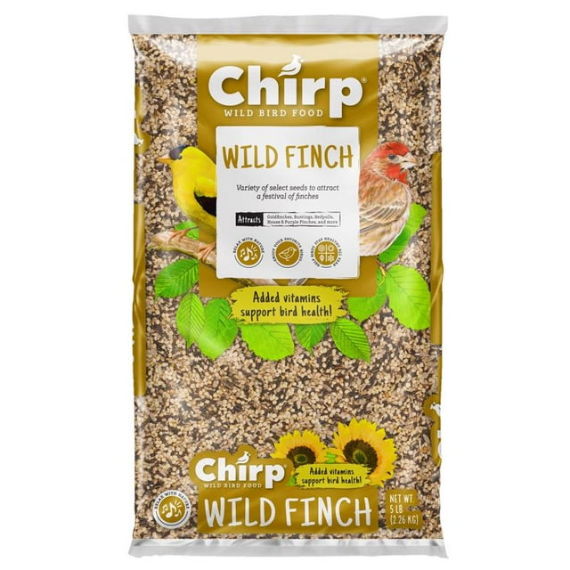 Comida para pájaros silvestres Chirp Wild Finch Mijo, 2,27 kg, en bolsas