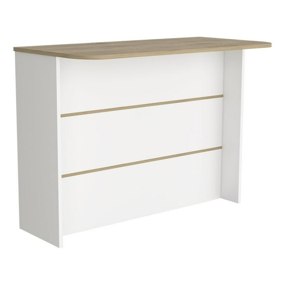 Depot E-Shop Britton kitchen Island with Two-Tier Storage Shelf and Ample Workstation